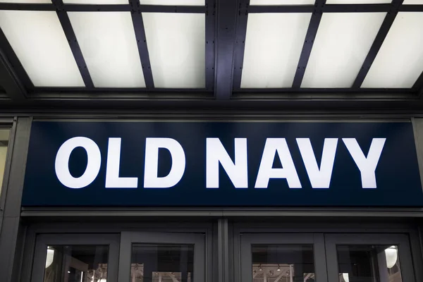 Nueva York Agosto 2017 Detalle Tienda Old Navy Nueva York — Foto de Stock