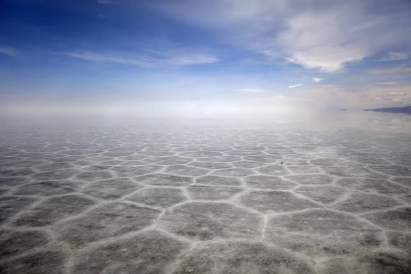 Uitzicht Salar Uyuni Zout Plat Bolivia — Stockfoto