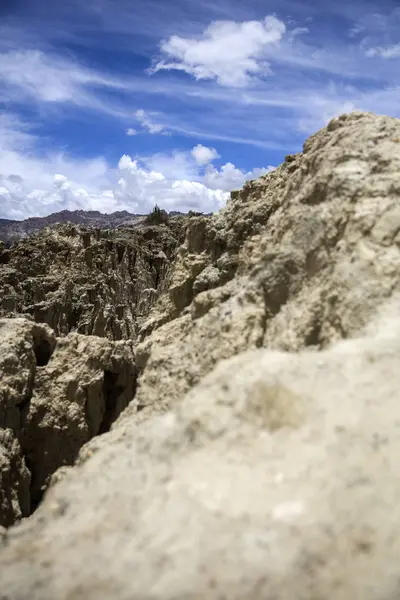 Skalní Útvary Valle Luna Bolívii — Stock fotografie