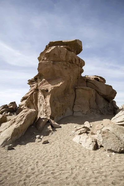 Formações Rochosas Deserto Dali Bolívia Reserva Nacional Eduardo Avaroa Andino — Fotografia de Stock