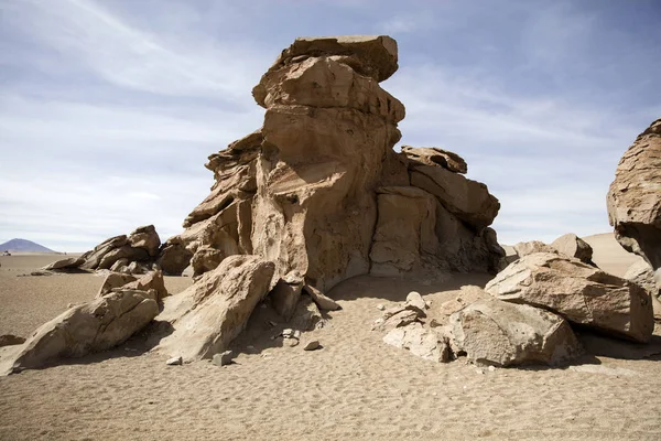 Rock Formations Dali Desert Bolivia Eduardo Avaroa Andean Fauna National — Stock Photo, Image