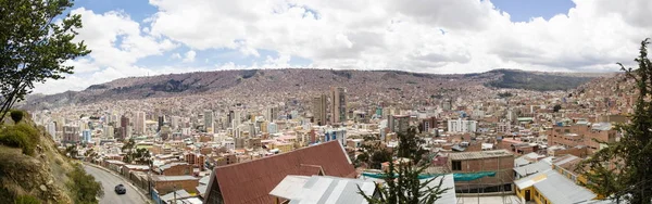 Paz Bolivya Ocak 2018 Paz Bolivya Hava Manzaraya Başkenti Büyük — Stok fotoğraf