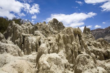 Kaya oluşumları Valle de la Luna Bolivya