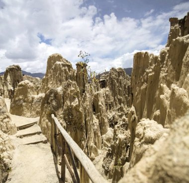 Kaya oluşumları Valle de la Luna Bolivya