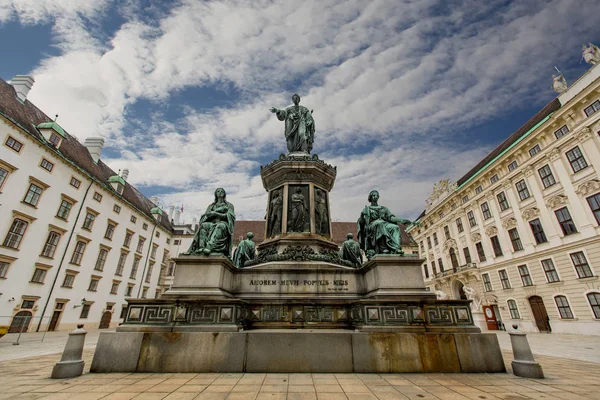 Monumento Dell Imperatore Francesco Austria All Hofburg Vienna Austria Monumento — Foto Stock