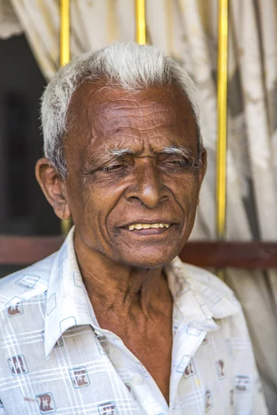 Galle Sri Lanka Januari 2014 Onbekende Man Straat Van Galle — Stockfoto