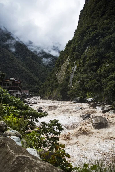 Részlet Urubamba Folyó Peruban — Stock Fotó