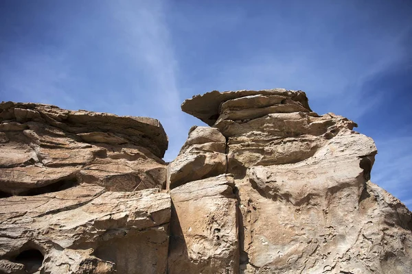 Скельні Утворення Dali Пустеля Болівії Едуардо Avaroa Андське Фауни Заповідника — стокове фото