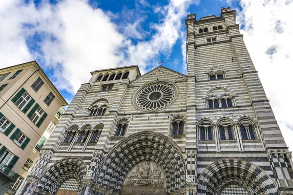 Cathédrale Gênes Italie Cathédrale Gênes Est Une Cathédrale Catholique Romaine — Photo