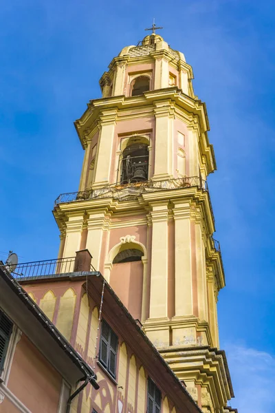 Zvonice Baziliky San Gervasio Marie Rapallo Itálie — Stock fotografie