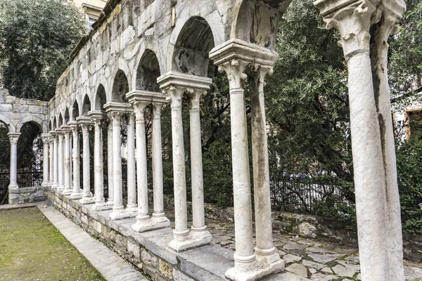 Detail Der Ruinen Des Andrew Klosters Genua Italien — Stockfoto