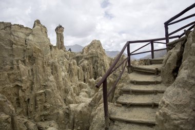 Kaya oluşumları Valle de la Luna Bolivya
