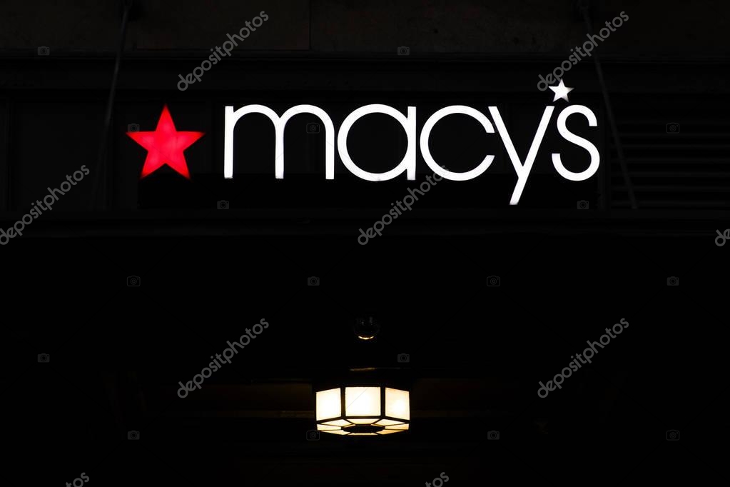NEW YORK, USA - AUGUST 31, 2017: Detail o Macys store in New York. It is American department store chain founded at 1858.