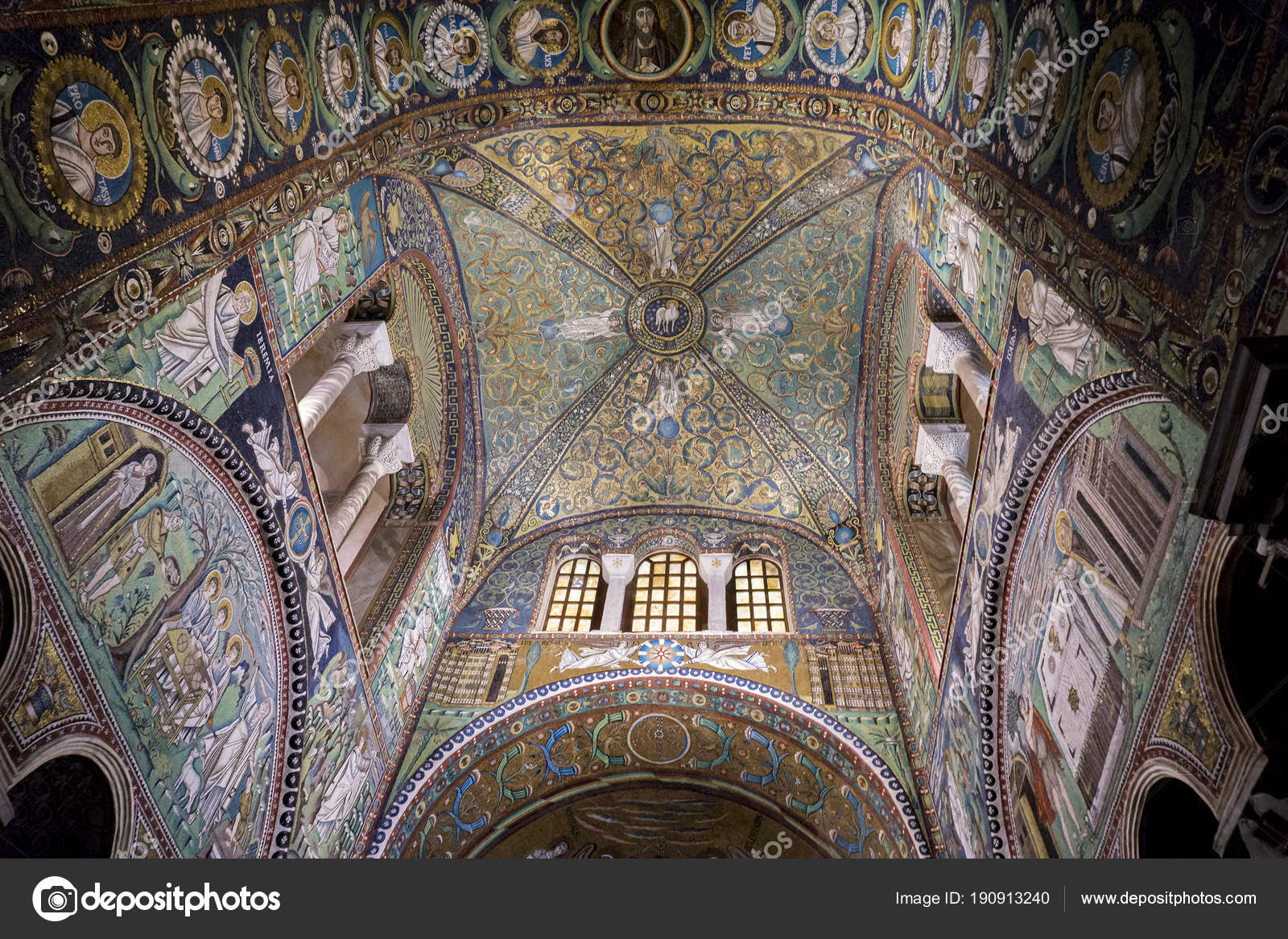 Ravenna Italy February 2018 Interior Detail Basilica San