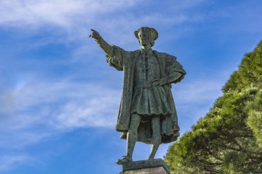 Ayrıntı Monument to Christopher Columbus Rapallo, İtalya