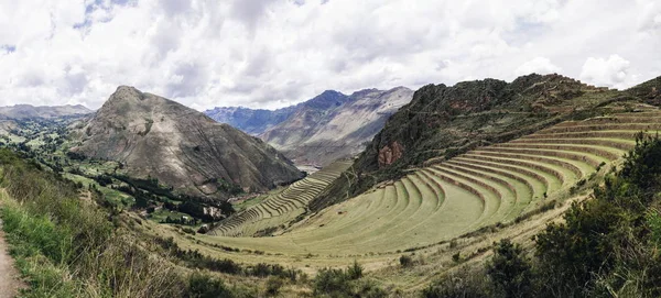 Agricultural Terraces Sacred Valley Pisac Peru — Stock Photo, Image