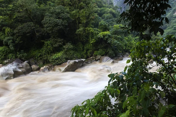 Részlet Urubamba Folyó Peruban — Stock Fotó