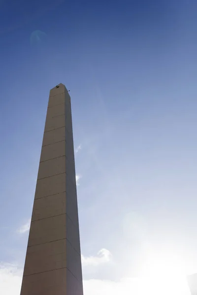 Wszystko Obelisk Buenos Aires Argentynie Jest Narodowym Zabytkiem Historycznym Wzniesiony — Zdjęcie stockowe