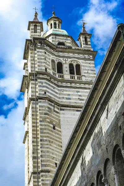 Katedralen Genua Italien Genua Katedralen Romersk Katolsk Katedral Tillägnad Saint — Stockfoto