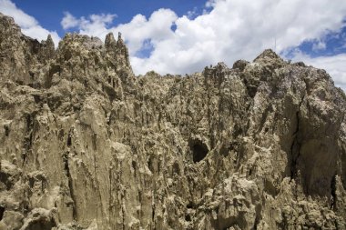 Kaya oluşumları Valle de la Luna Bolivya