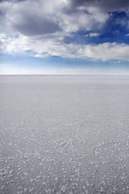 Salar de uyuni manzaraya düz Bolivya'daki tuz
