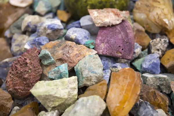 Detail Pile Raw Precious Stones — Stock Photo, Image