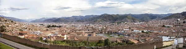 Pohled Město Cusco Peruánských Andách — Stock fotografie