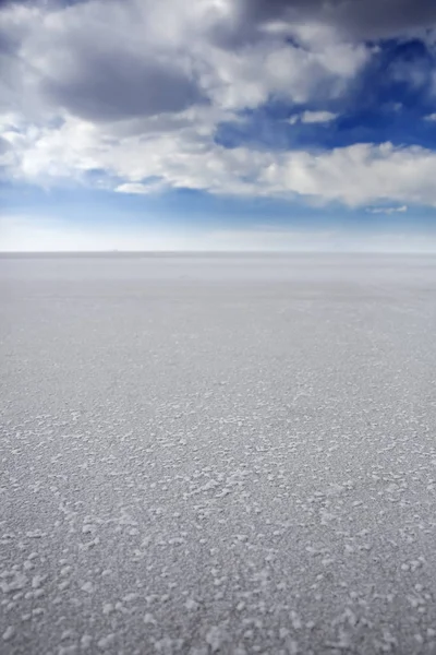 Προβολή Στο Salar Uyuni Αλάτι Επίπεδη Στη Βολιβία — Φωτογραφία Αρχείου