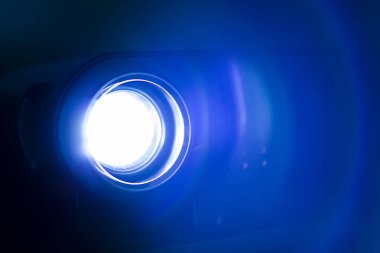 Elektrik mavi ışık parlama özel efekt