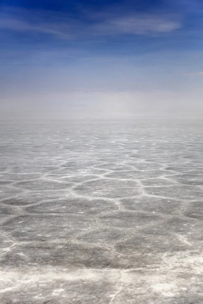 ウユニでビュー フラット ボリビアの塩 — ストック写真