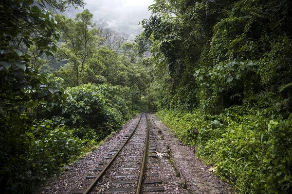 Railroad Cusco Machu Picchu Aguas Calientes Peru — Stock Photo, Image