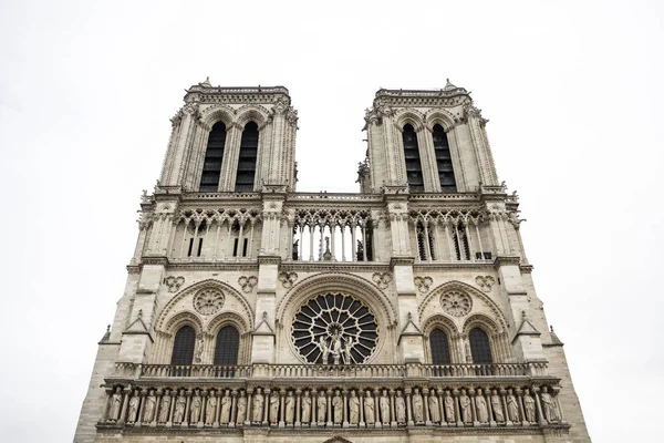 Detal Kościoła Notre Dame Paryż Francja — Zdjęcie stockowe