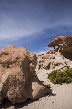 Eduardo Avaroa and Fauna Ulusal rezerv Bolivya'daki Dali çöl