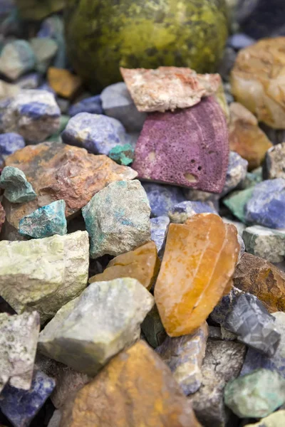 Detail Pile Raw Precious Stones — Stock Photo, Image