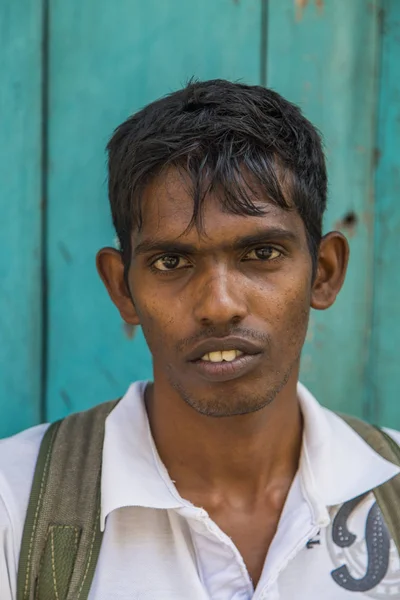 Galle Sri Lanka Januari 2014 Oidentifierade Mannen Gatan Galle Sri — Stockfoto