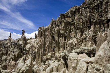 Kaya oluşumları Valle de la Luna Bolivya