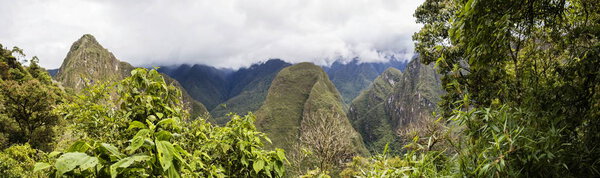 Detail of the Machu Picchu Inca citadel in Peru