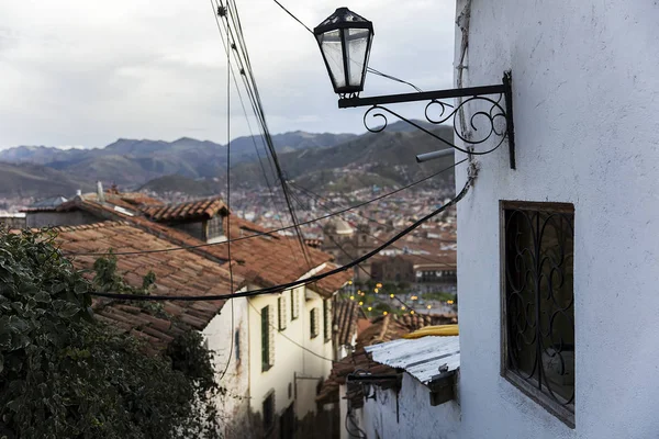 Vista Para Cidade Cusco Nos Andes Peruanos — Fotografia de Stock