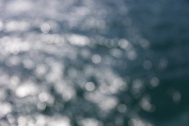 Ufuk deniz yüzeyinin bulanık arka plan