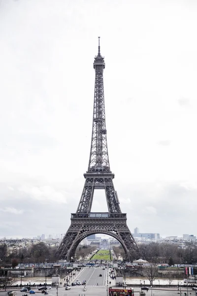 Vista Torre Eiffel París Francia —  Fotos de Stock