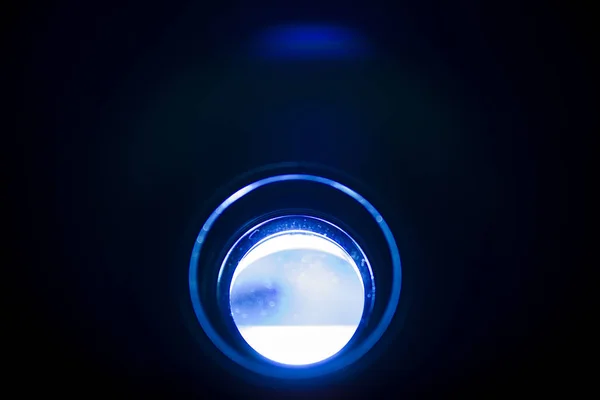 Electric Blue Light Flare Specialeffekt — Stockfoto