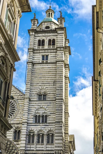 Genoa Cathedral Italy Genoa Cathedral Roman Catholic Cathedral Dedicated Saint — Stock Photo, Image