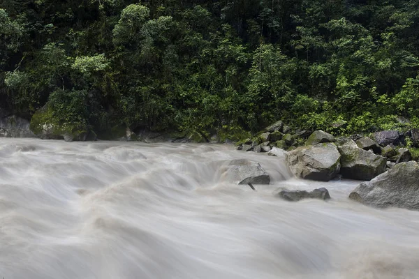 Detalle Del Río Urubamba Perú — Foto de Stock