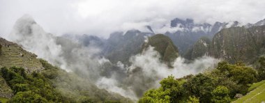 Havadan görünümü Machu Picchu, Peru Harabeleri