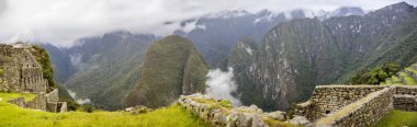 Havadan görünümü Machu Picchu, Peru Harabeleri