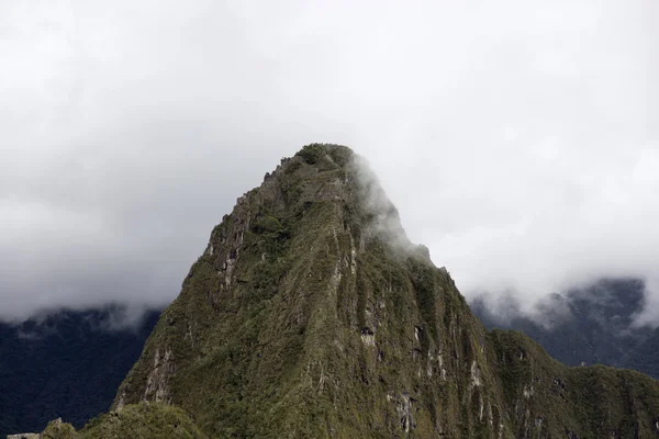 Detalhe Colina Huayna Picchu Acima Machu Picchu Peru — Fotografia de Stock