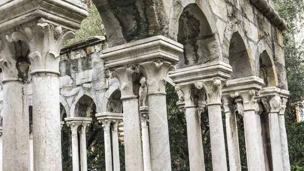 Detalle Las Ruinas Del Claustro San Andrés Génova Italia —  Fotos de Stock