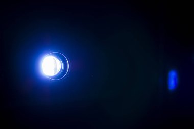 Elektrik mavi ışık parlama özel efekt
