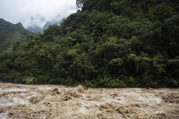 Részlet Urubamba Folyó Peruban — Stock Fotó