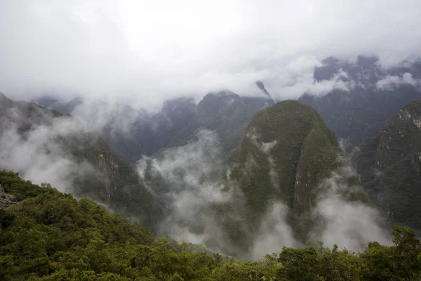 Letecký Pohled Machu Picchu Ruiny Peru — Stock fotografie